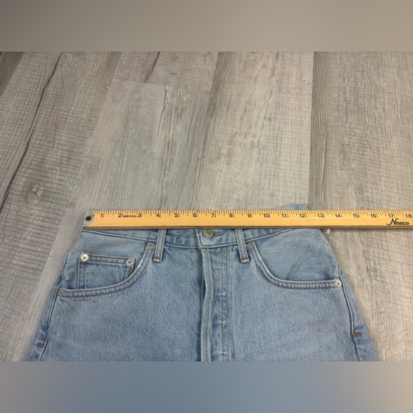 Agolde High Waisted Jean Shorts Size 25 - Picture 6 of 7